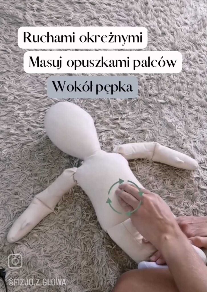 Kolka niemowlęca jak pomóc. Masaż brzucha w kolce niemowlęcej. Masaż brzucha u niemowlaka z kolką może znacznie zgłagodzić objawy kolki oraz ból Fizjo z Głową Kamil Hernoga 