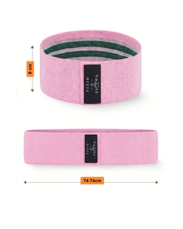 taśmy materiałowe fabrib mini hip band zielony różowy fioletowy wymiary